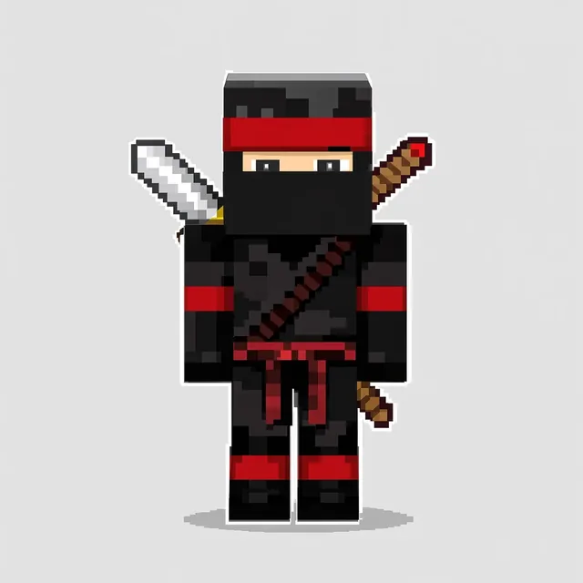 Minecraft karanlık ninja